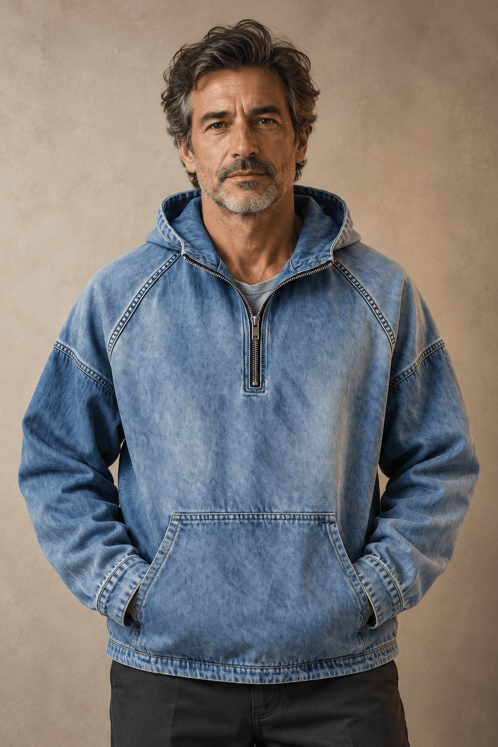 Beeckhoven™ | Vintage Heren Shirt Met Capuchon