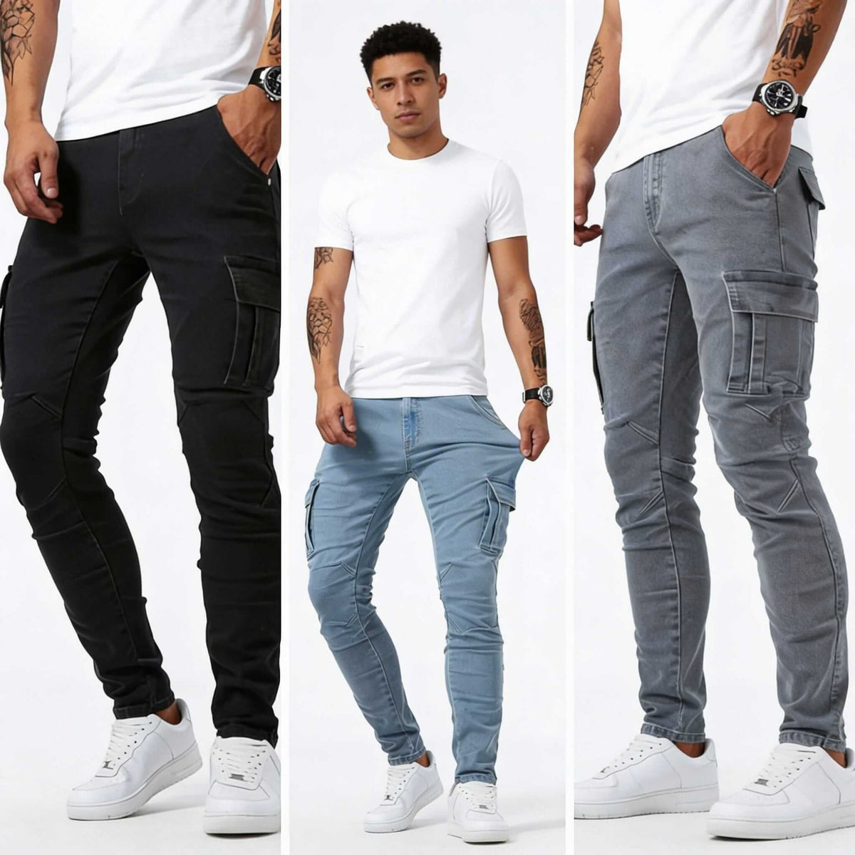 Beeckhoven™ | Stretchy Denim Heren Cargorbroek
