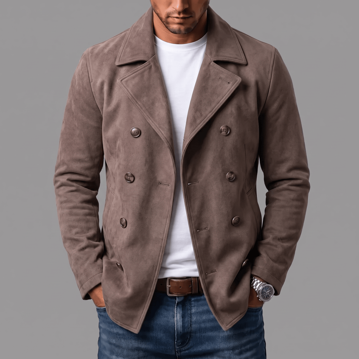 Beeckhoven™ | Elegante Suede Herenjas