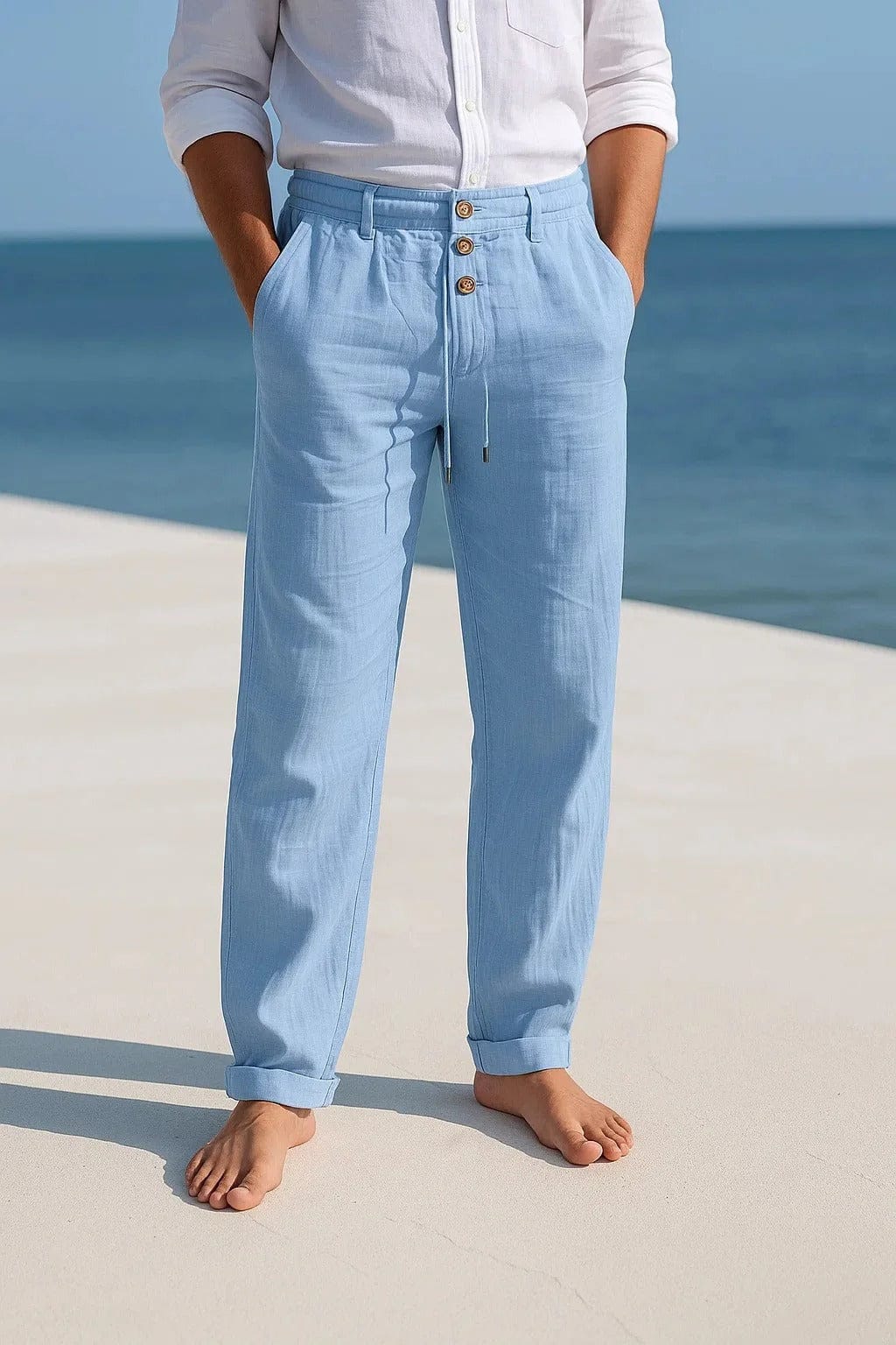 Beeckhoven™ | Elegante Linnen Zomerbroek Voor Heren