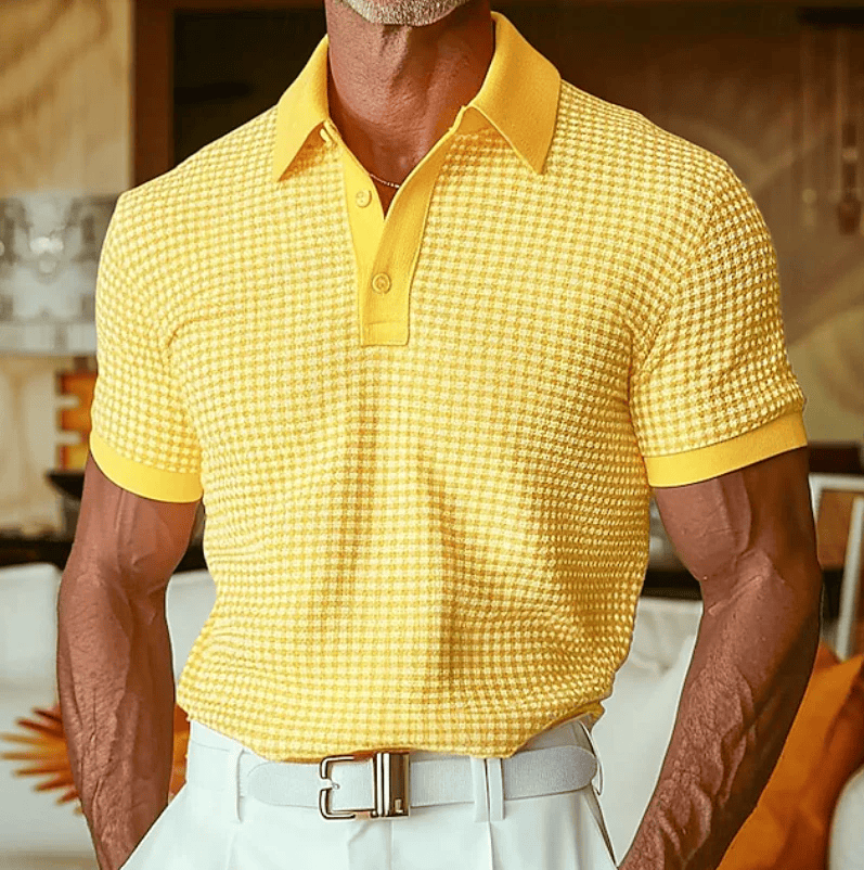 Beeckhoven™ | Geruite Polo met Structuur