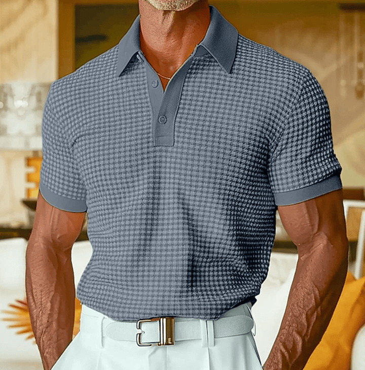 Beeckhoven™ | Geruite Polo met Structuur