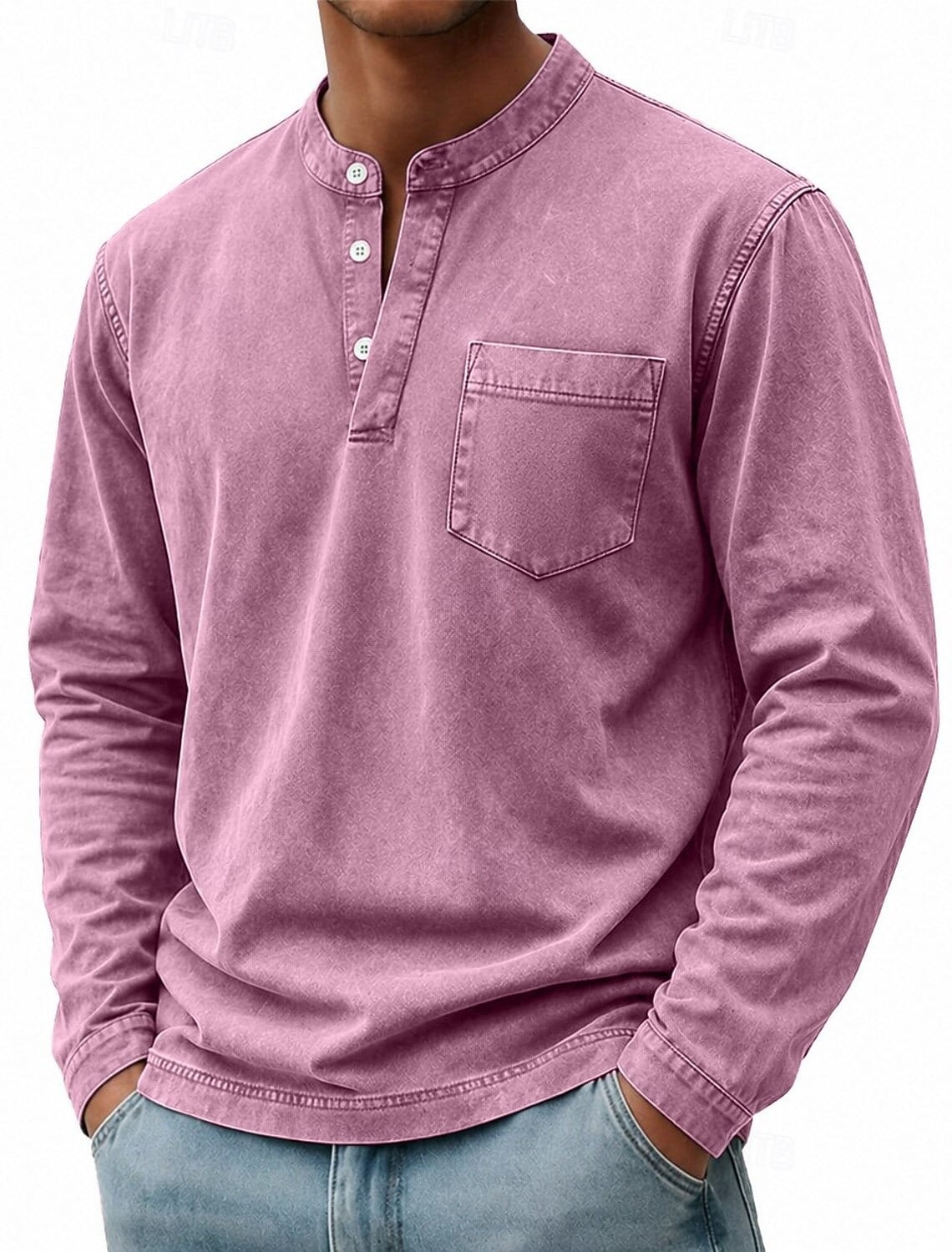 Beeckhoven™ | Vintage Mannen Shirt Met Lange Mouwen