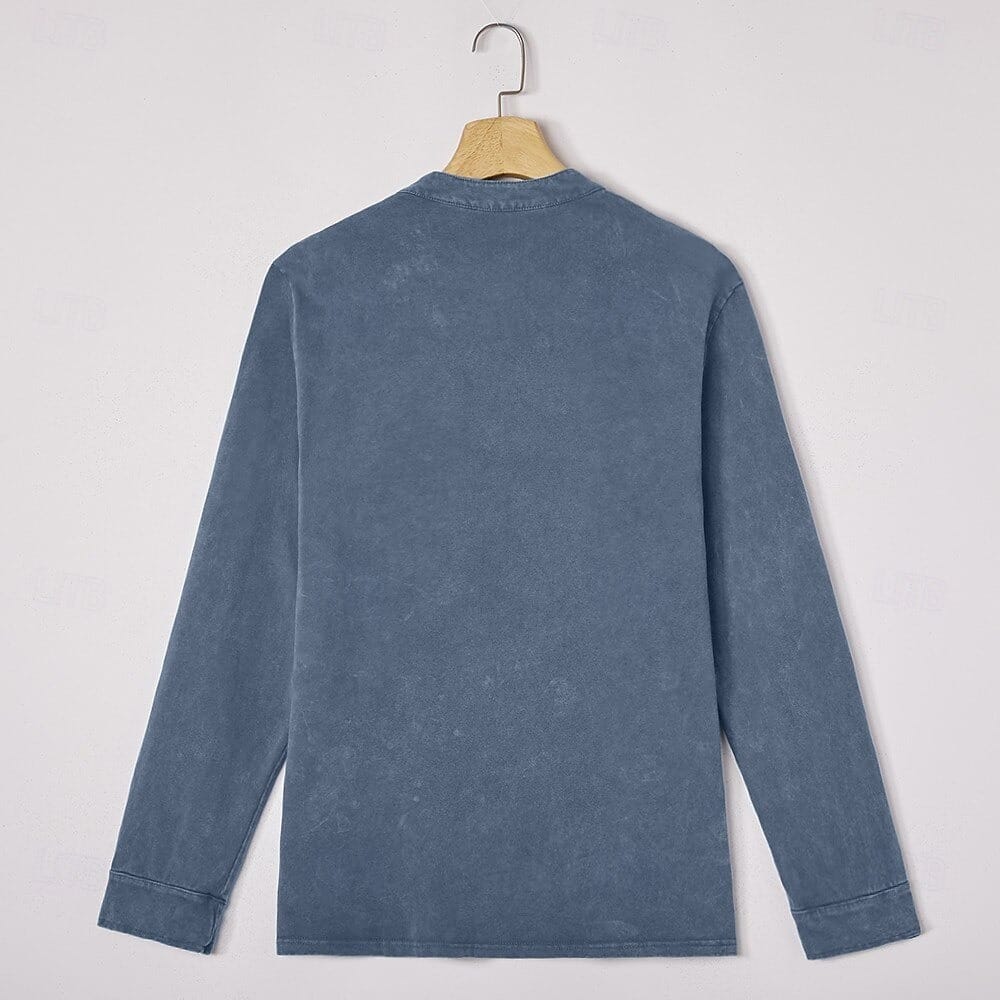 Beeckhoven™ | Vintage Mannen Shirt Met Lange Mouwen