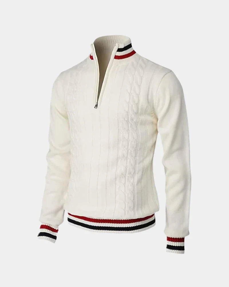 Beeckhoven™ | Gebreide Heren Trui Met Kwartrits