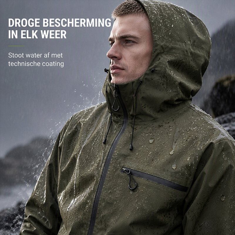 Beeckhoven™ | Waterdichte Heren Outdoor Jas Met Capuchon