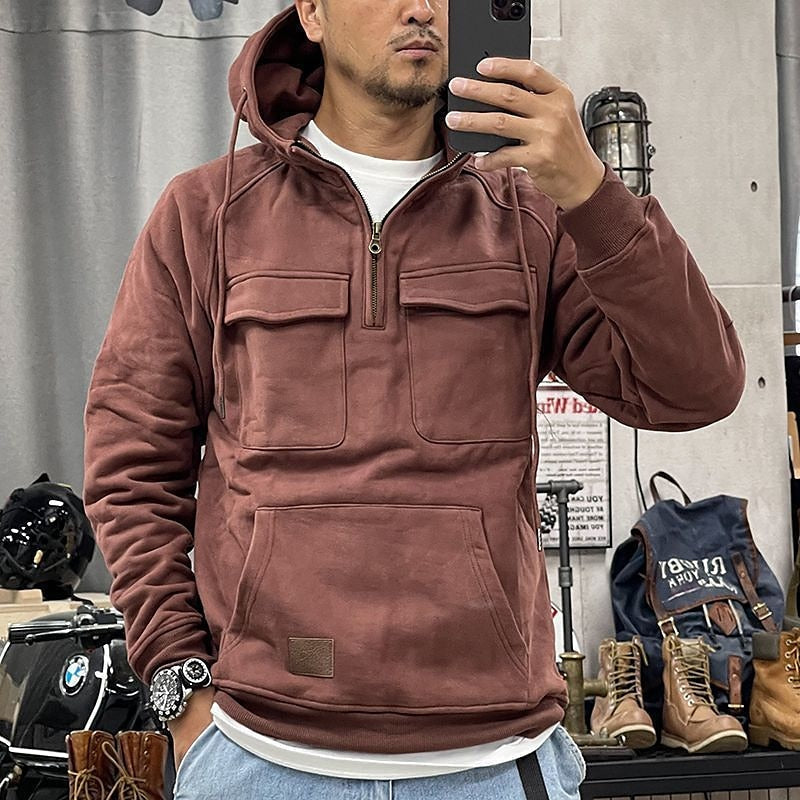 Daan | Casual hoodie met rits