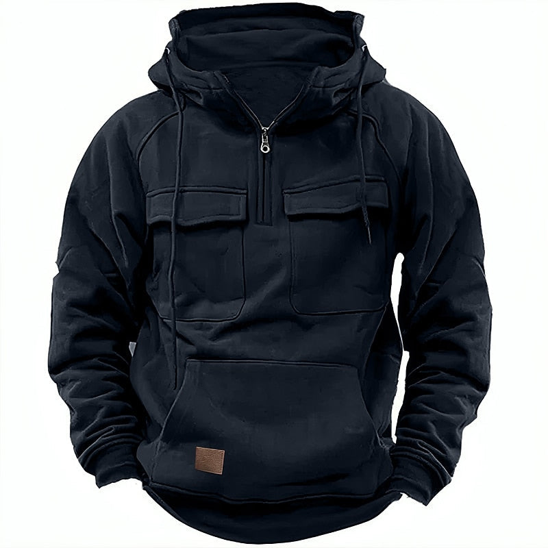 Daan | Casual hoodie met rits