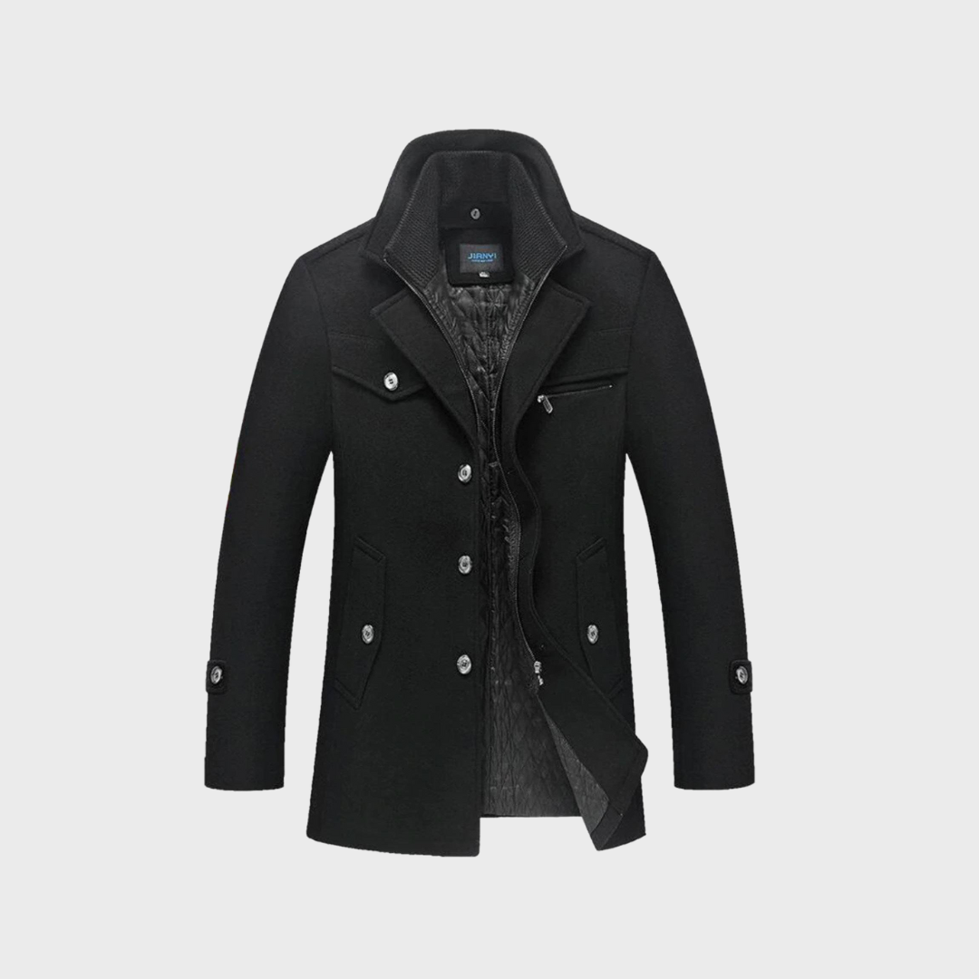 Beeckhoven™ | Luxe Wollen Herenjas – Klassiek & Warm