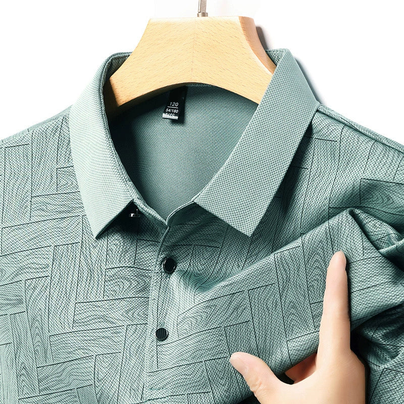 Beeckhoven™ | Stijlvolle Heren Polo met Subtiel Patroon
