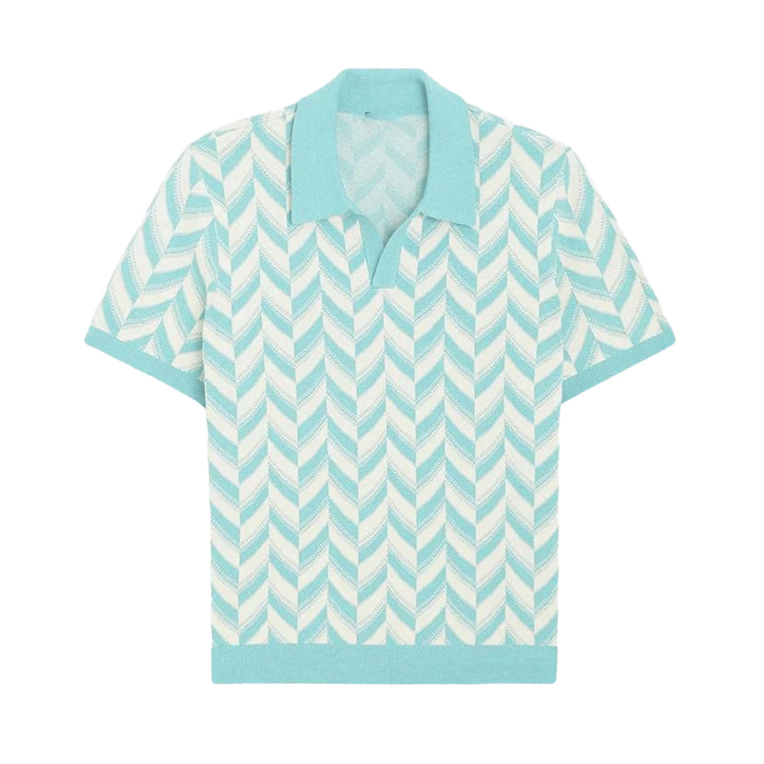 Poloshirt met V-hals