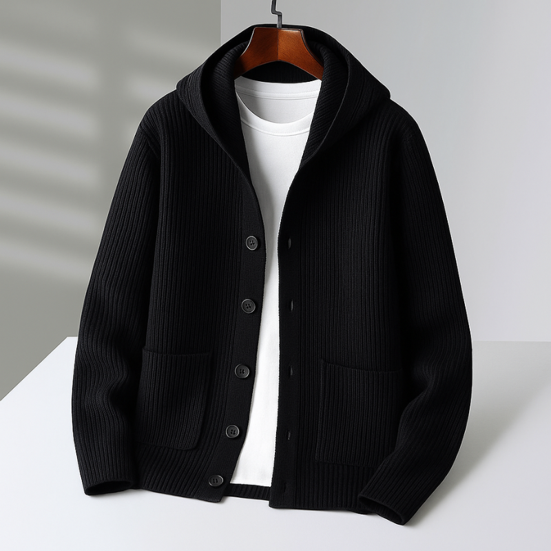 Beeckhoven™ | Stijlvol Gebreid Cardigan met Capuchon