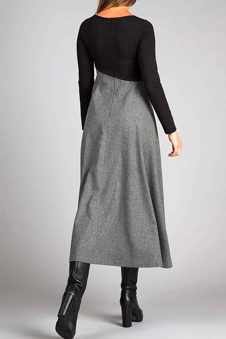 Casa™ | Maxi Jurk Met Lange Mouwen
