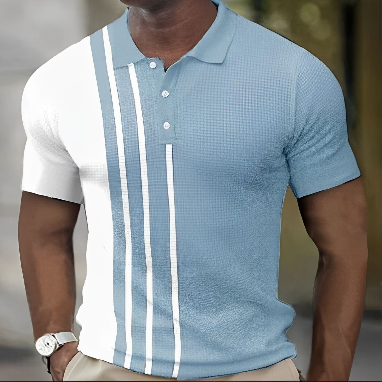 Beeckhoven ™ | Heren Poloshirt met Stijlvolle Strepen – Slim Fit
