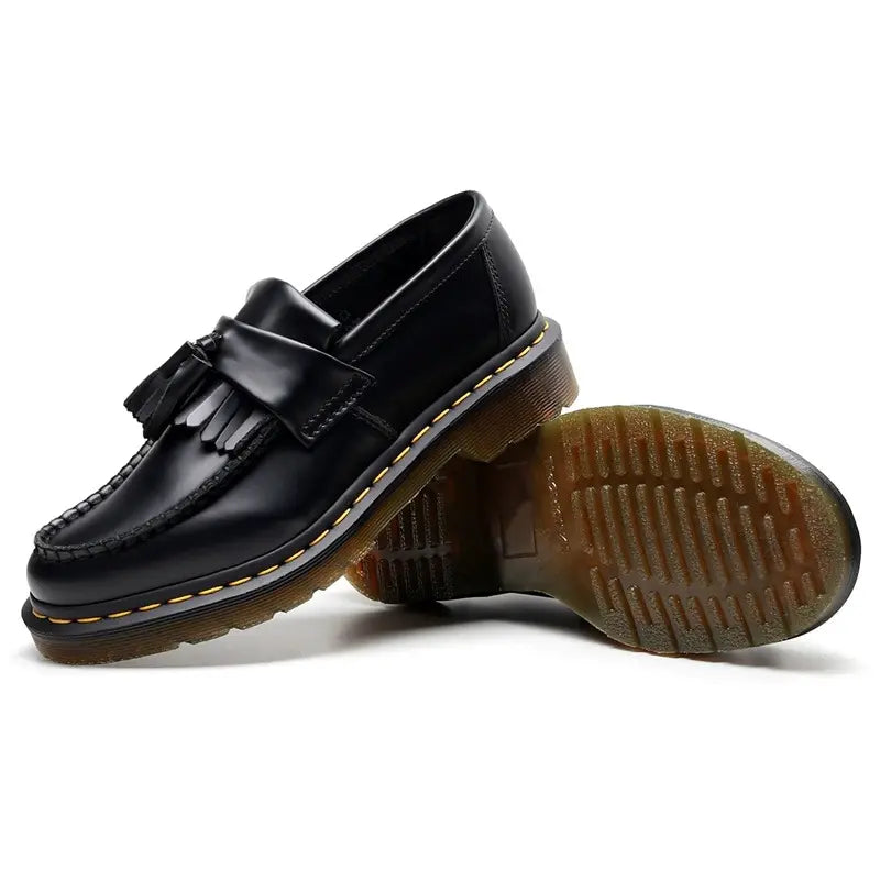 Old Money Leren Loafers