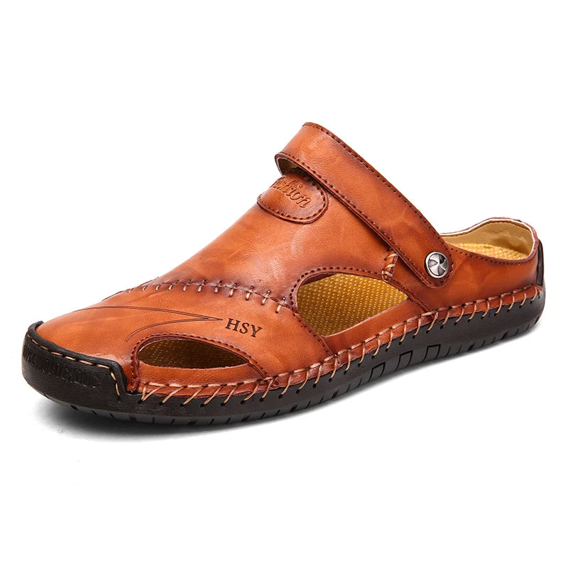 Beeckhoven™ | Klassieke Lederen Heren Sandalen