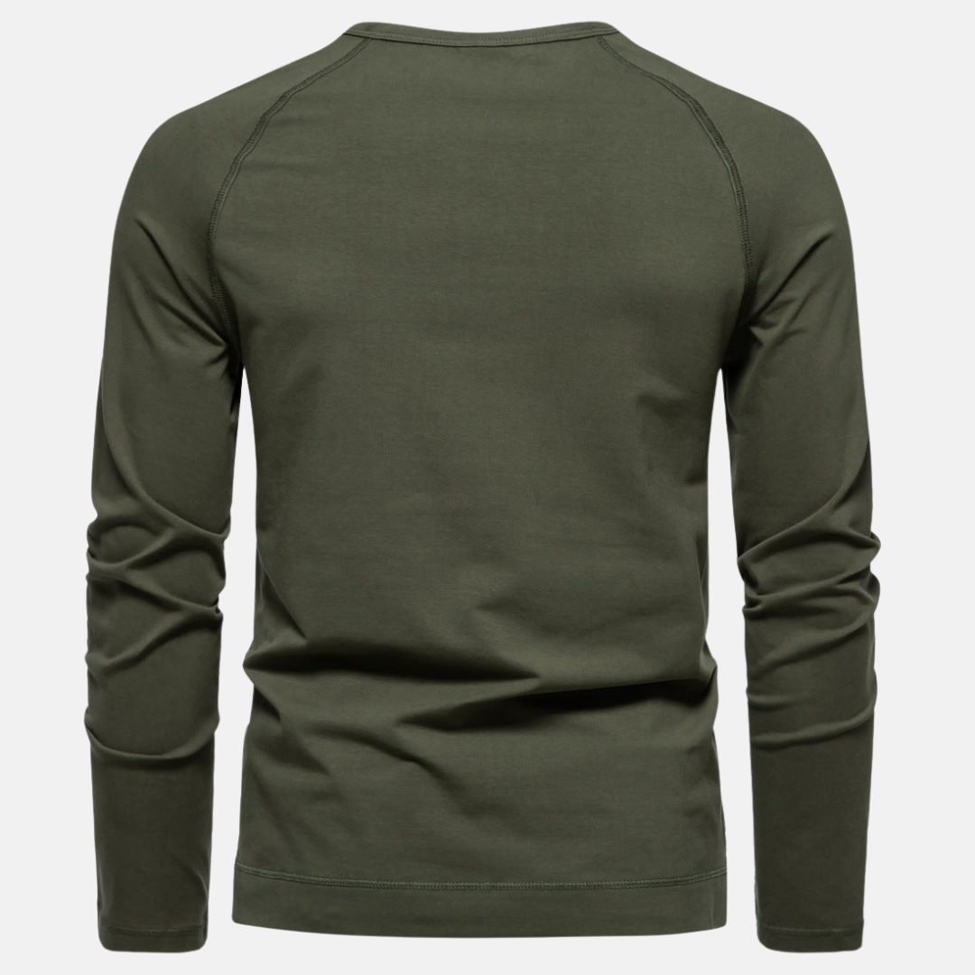 Beeckhoven™ | Casual Henley Shirt Met Lange Mouwen