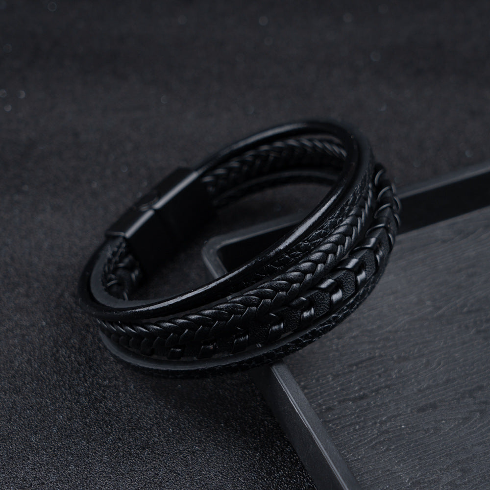 Lederen Herenarmband – robuust, stijlvol en tijdloos (1+1 GRATIS)
