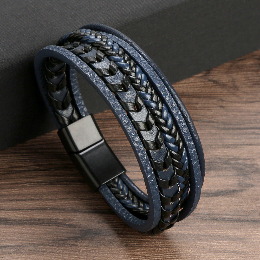 Lederen Herenarmband – robuust, stijlvol en tijdloos (1+1 GRATIS)