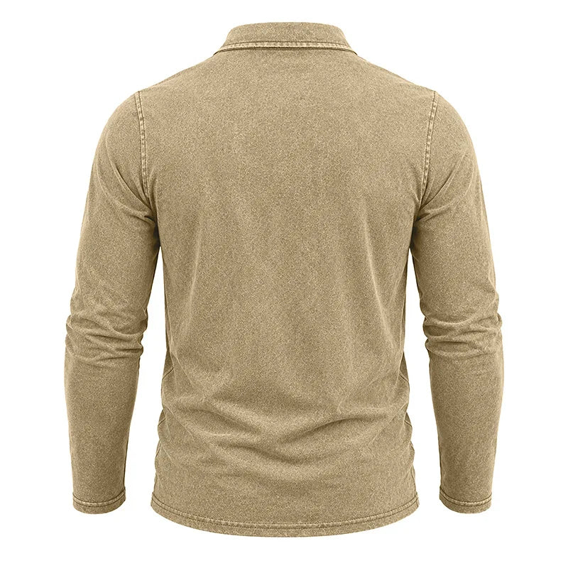 Beeckhoven™ | Vintage Mannen Shirt Met Lange Mouwen