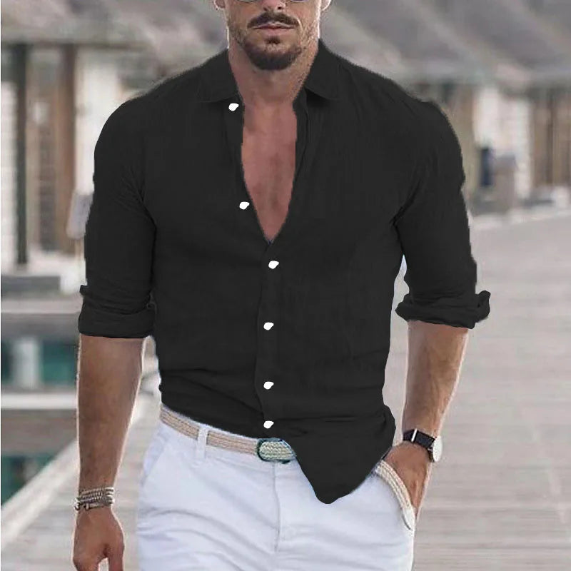 Beeckhoven™ | Casual & Ademend Mannen Overhemd