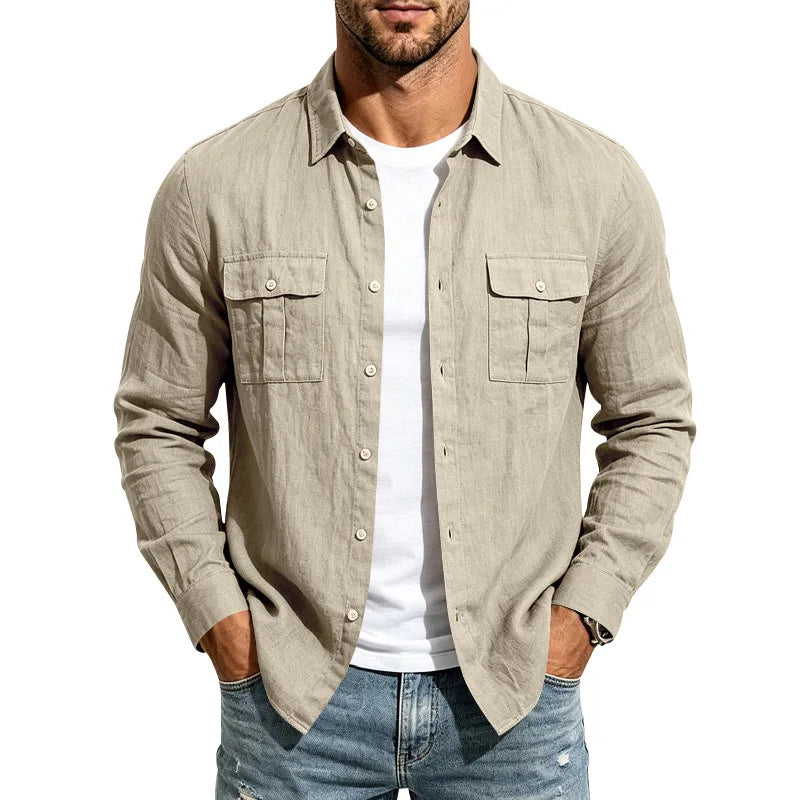 Beeckhoven™ | Linnen Shirt Met Lange Mouwen