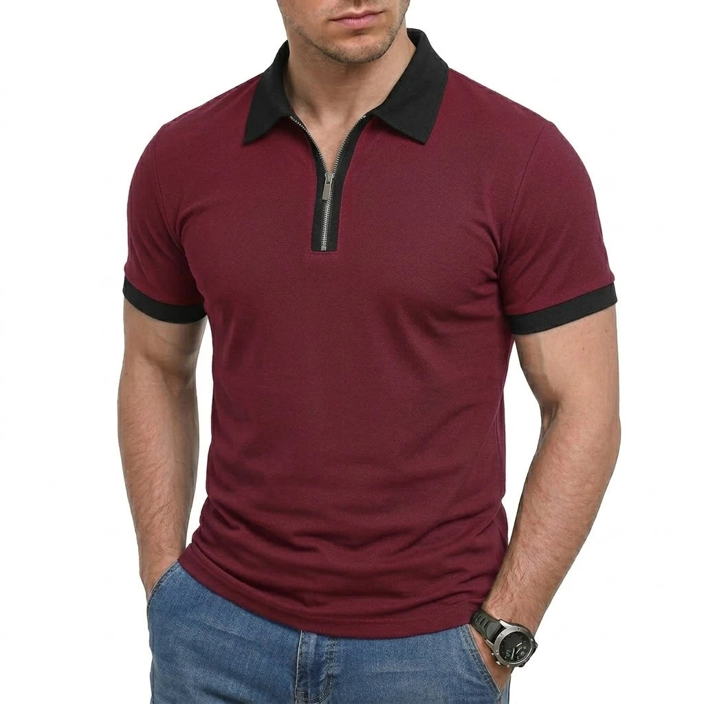 Beeckhoven™ | Casual Mannen Poloshirt Met Rits