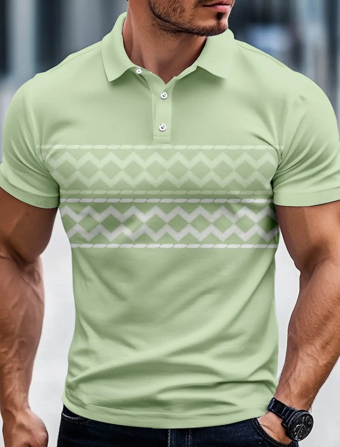 Beeckhoven™ | Casual Heren Polo Met Patroon