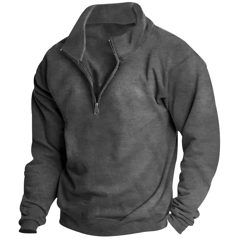 Beeckhoven™ | Casual Pullover Met Halve Rits