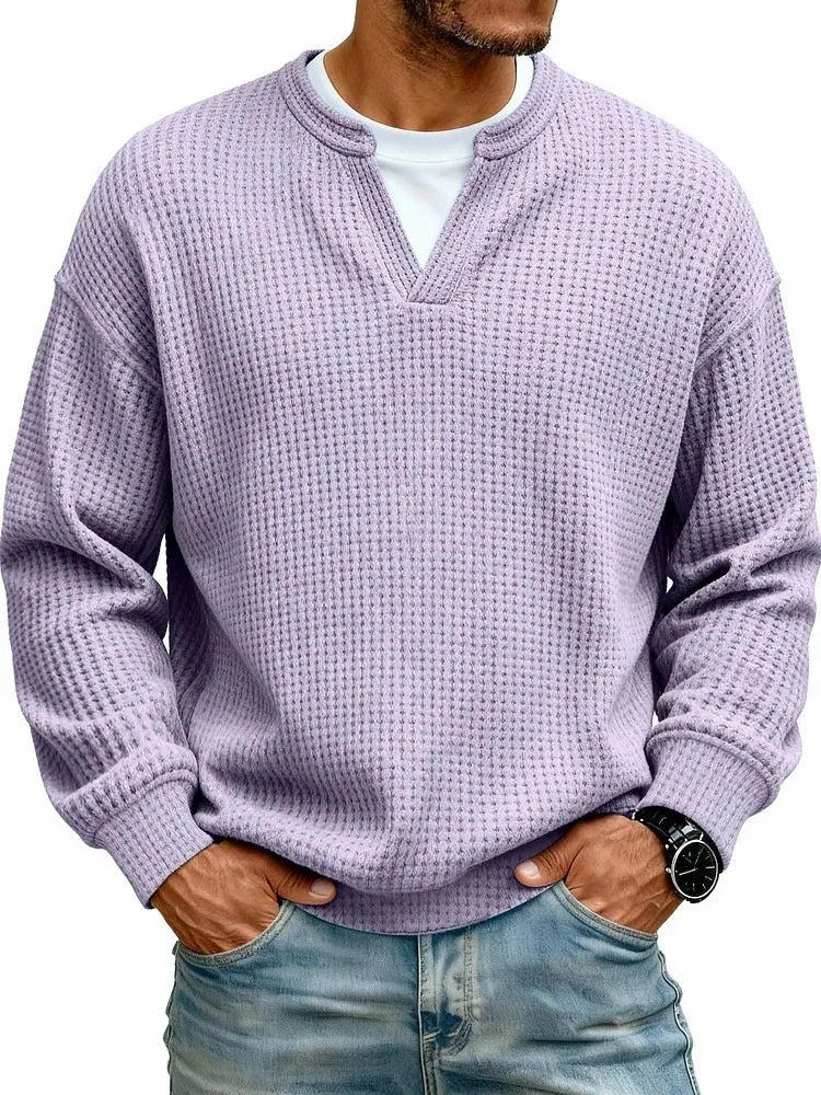 Beeckhoven™ | Casual V-Hals Shirt Met Lange Mouwen
