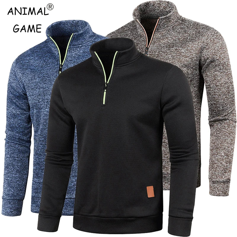 Beeckhoven™ | Sportief Heren Sweatshirt met Halve Rits