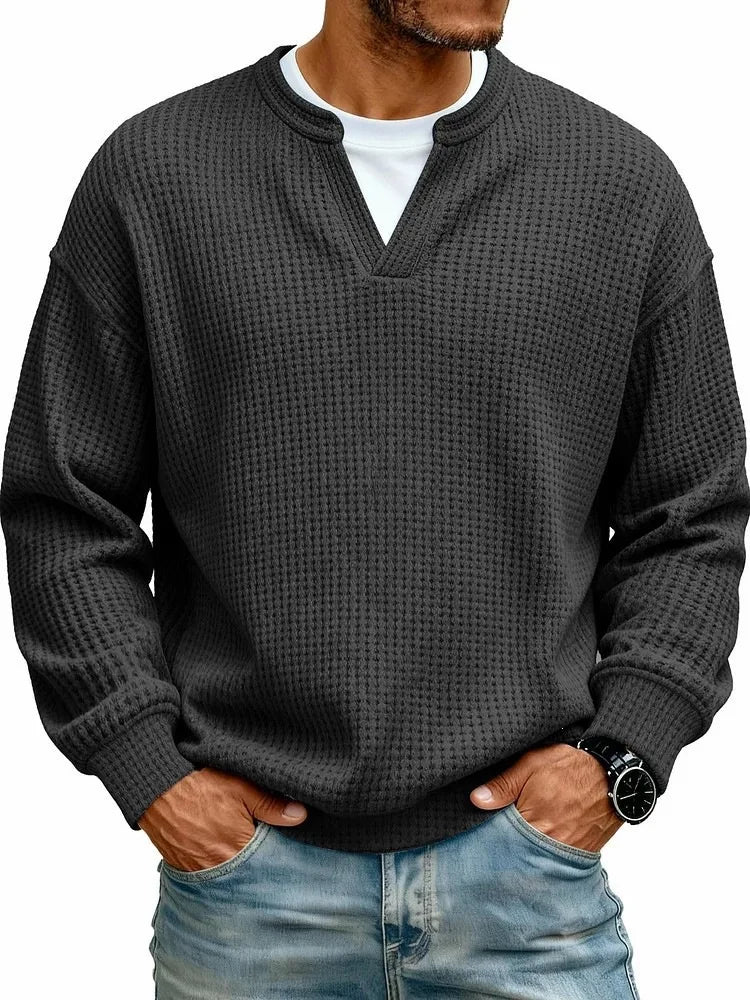Beeckhoven™ | Casual V-Hals Shirt Met Lange Mouwen