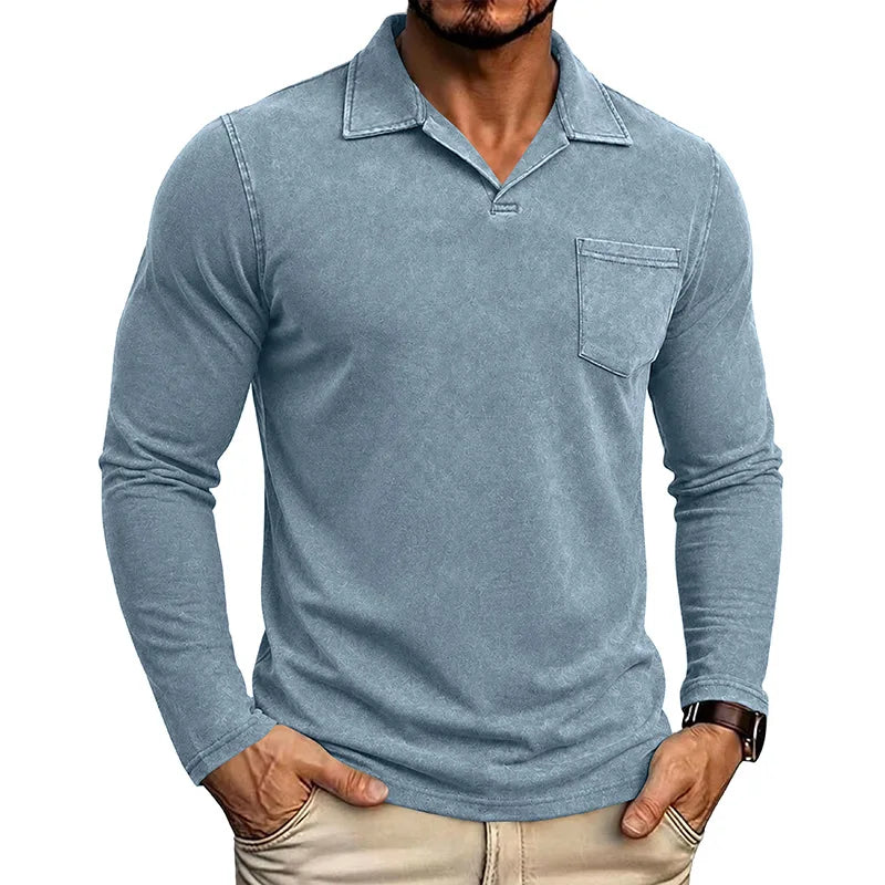 Beeckhoven™ | Vintage Mannen Shirt Met Lange Mouwen