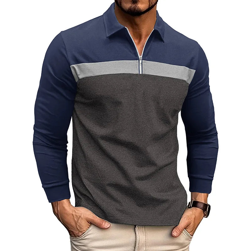 Beeckhoven™ | Stijlvol Heren Poloshirt Met Lange Mouwen