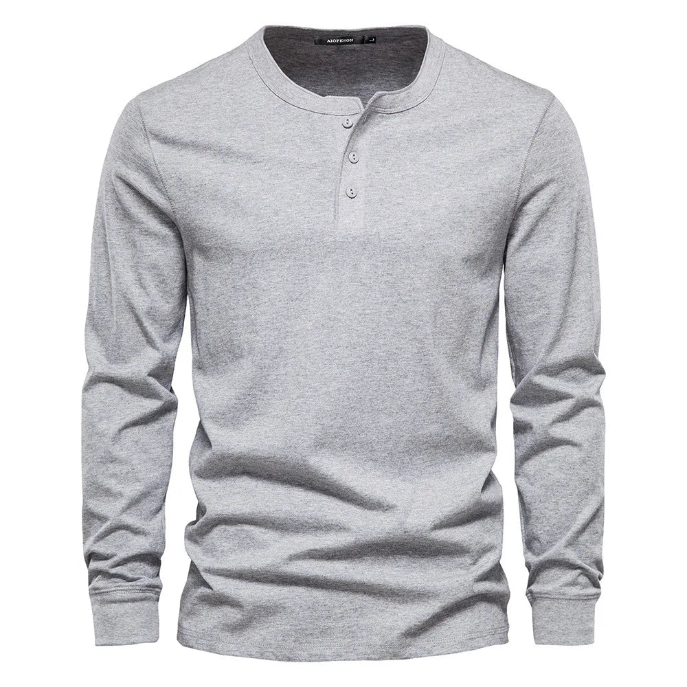 Beeckhoven™ | Stijlvol Katoenen Heren Shirt Met Lange Mouwen