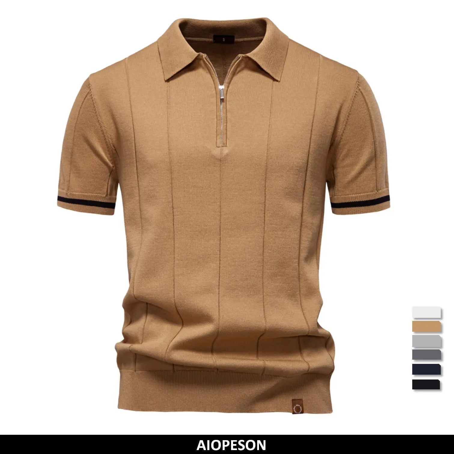 Beeckhoven™ | Heren Polo Shirt Met Rits
