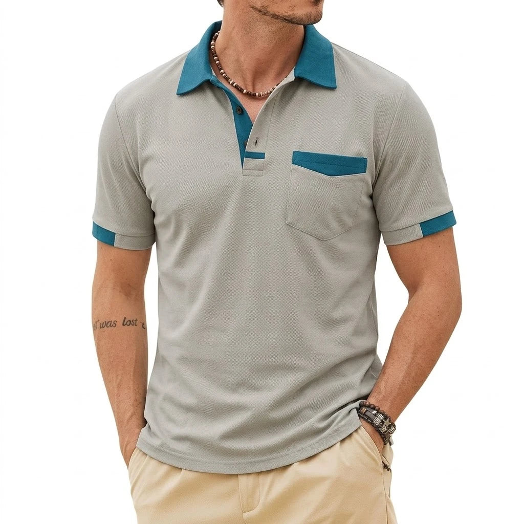 Beeckhoven™ | Stijlvolle Heren Polo met Contrasterende Afwerking