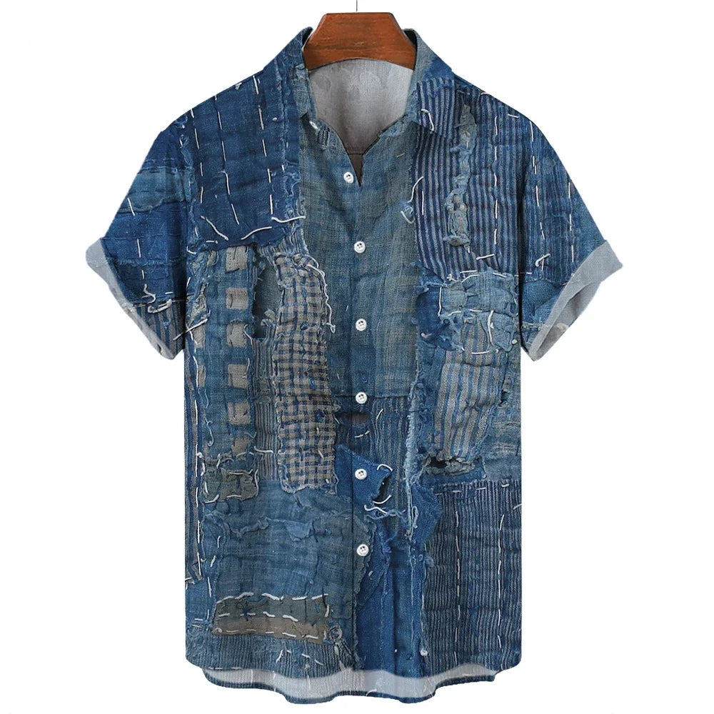 Beeckhoven ™ | Geometrisch patchwork shirt