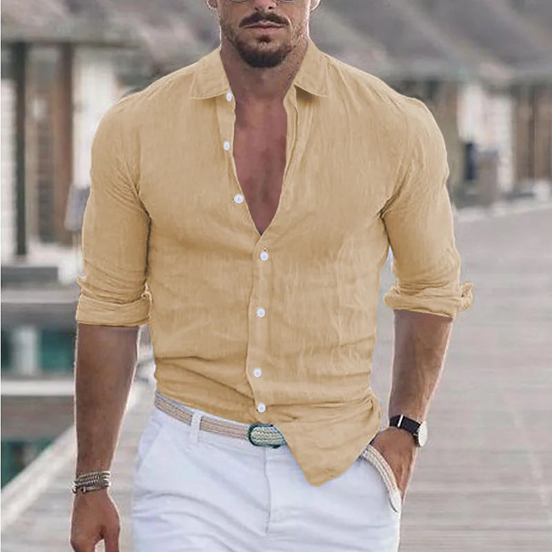 Beeckhoven™ | Casual & Ademend Mannen Overhemd