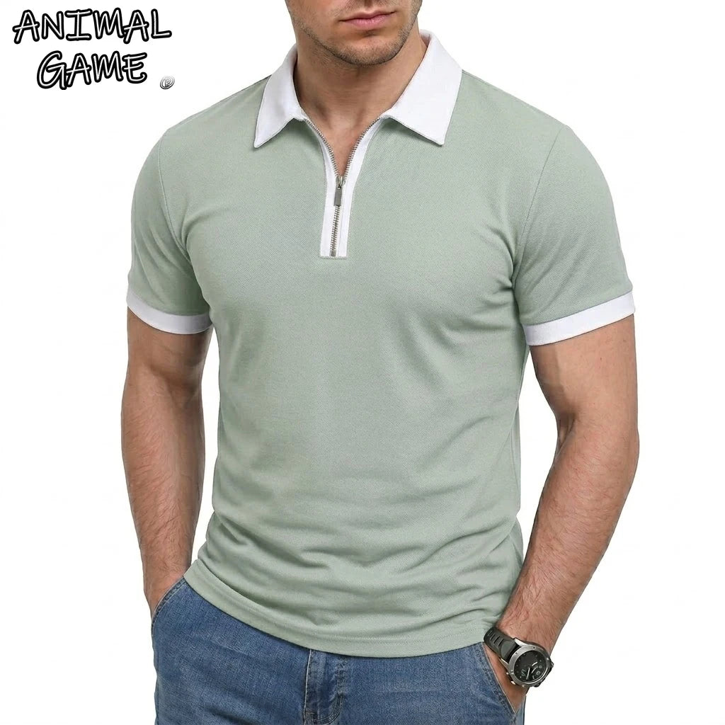Beeckhoven™ | Casual Mannen Poloshirt Met Rits