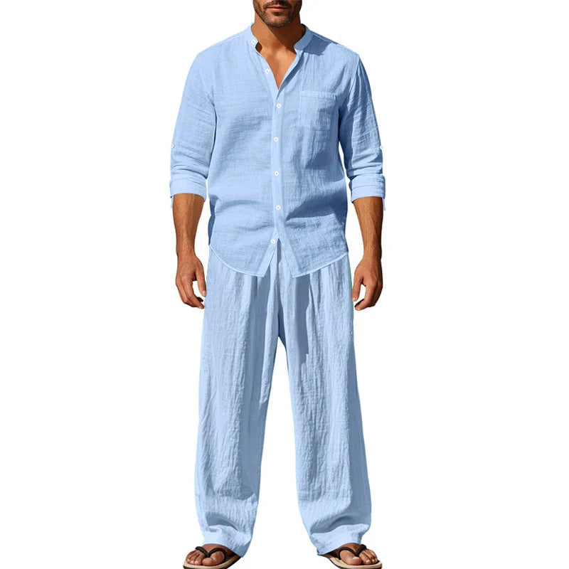Beeckhoven™ | Comfortabele Linnen Heren Set