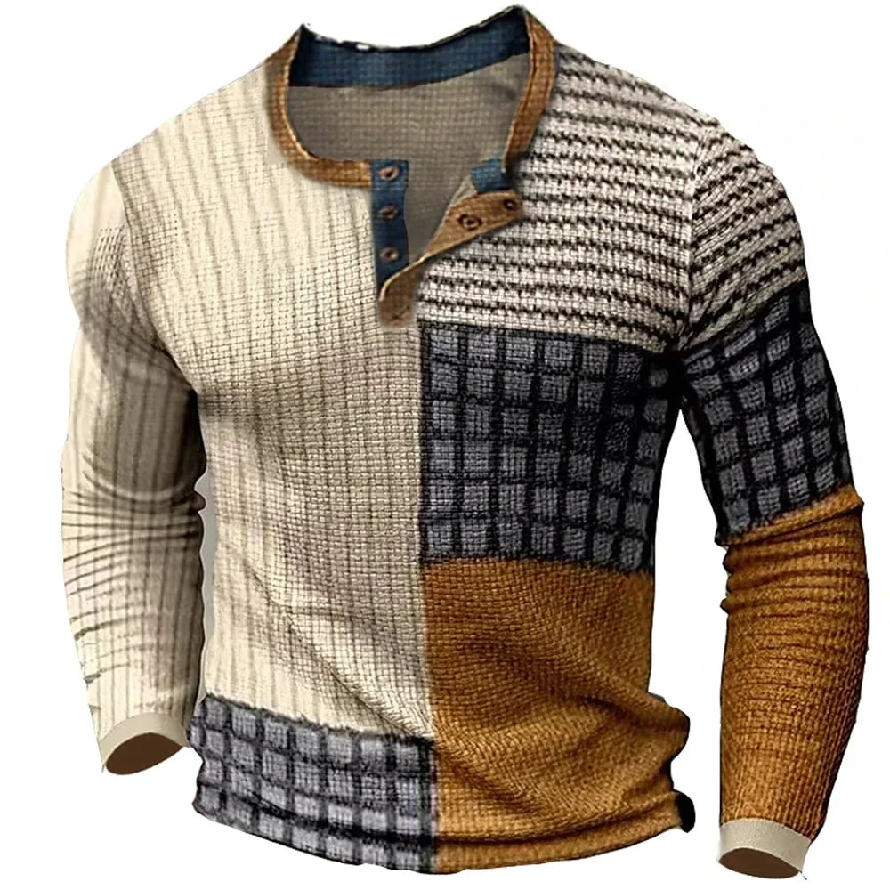 Beeckhoven™ | Kleurrijk Mannen Shirt Met Lange Mouwen