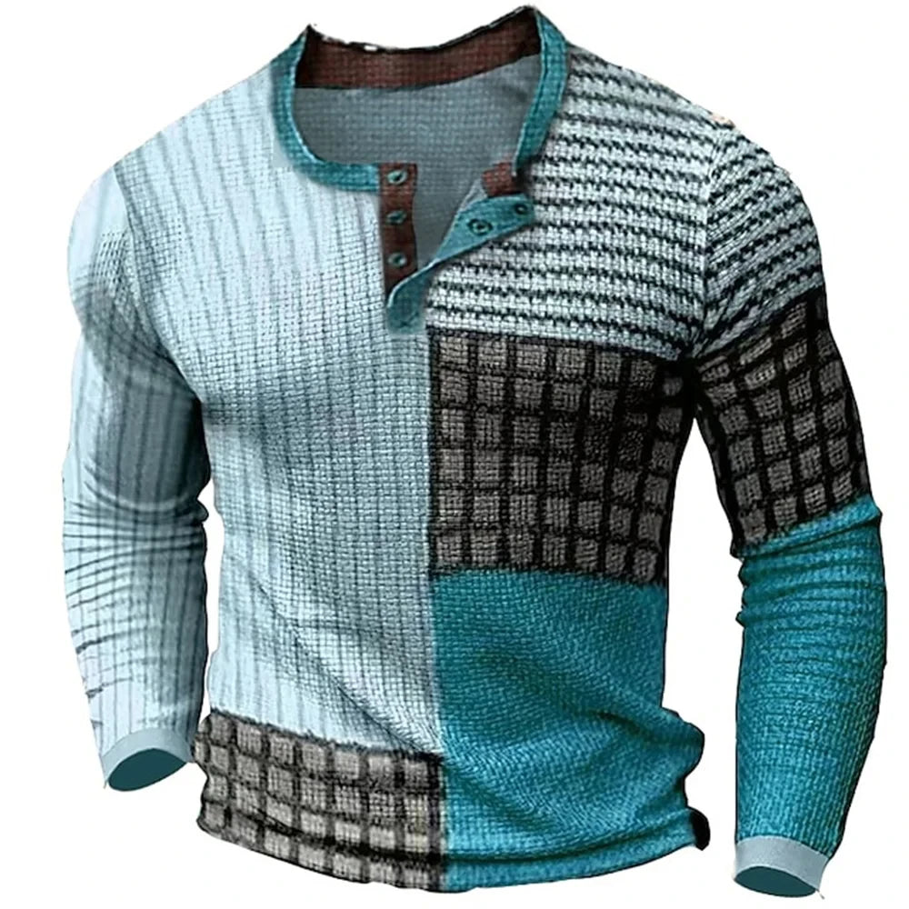 Beeckhoven™ | Kleurrijk Mannen Shirt Met Lange Mouwen