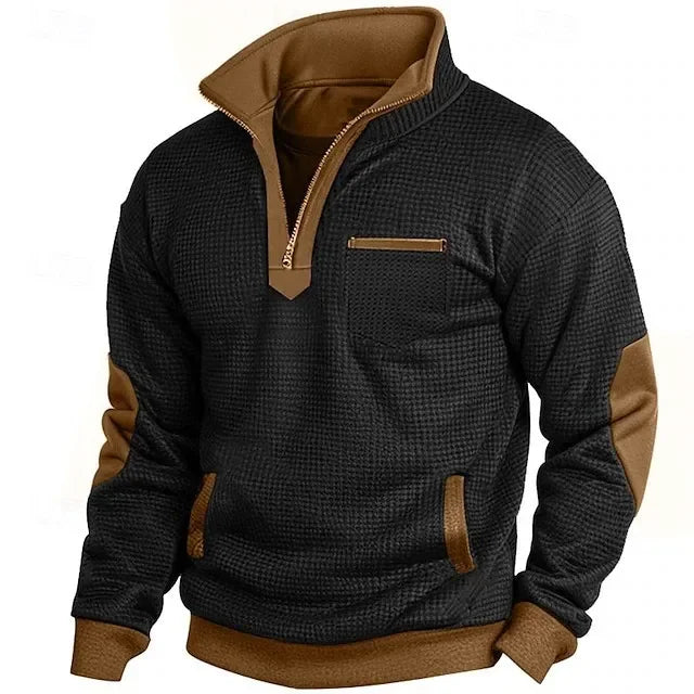 Beeckhoven™ | Heren V-Hals Sweatshirt Met Rits
