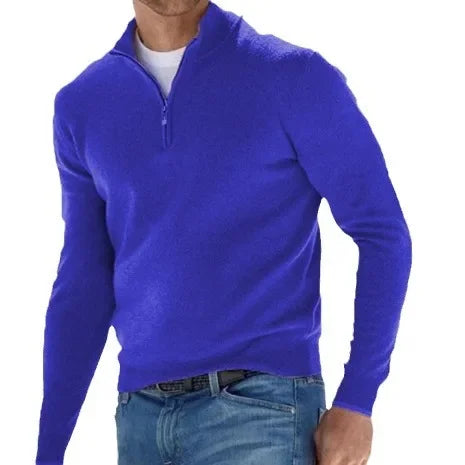 Beeckhoven™ | Casual Heren Trui Met Halve Rits