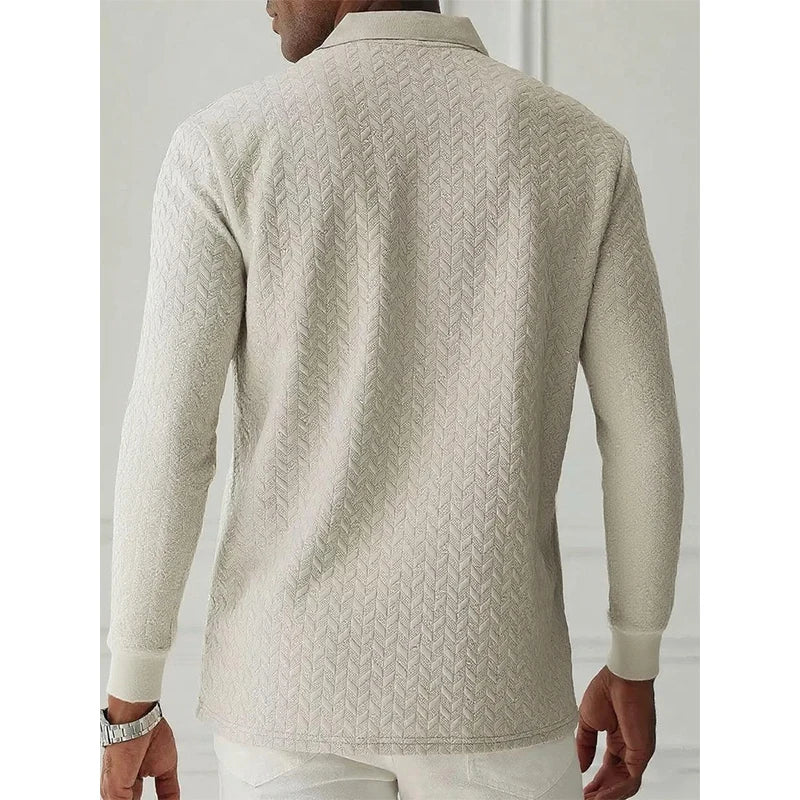 Beeckhoven™ | Casual Heren Polo Met Lange Mouwen