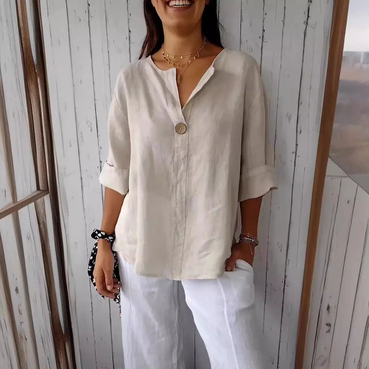 Beeckhoven™ | Katoenen Zomer Blouse