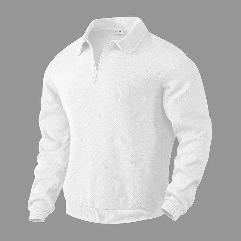 Beeckhoven™ | Heren Polo Shirt Met Visgraatpatroon