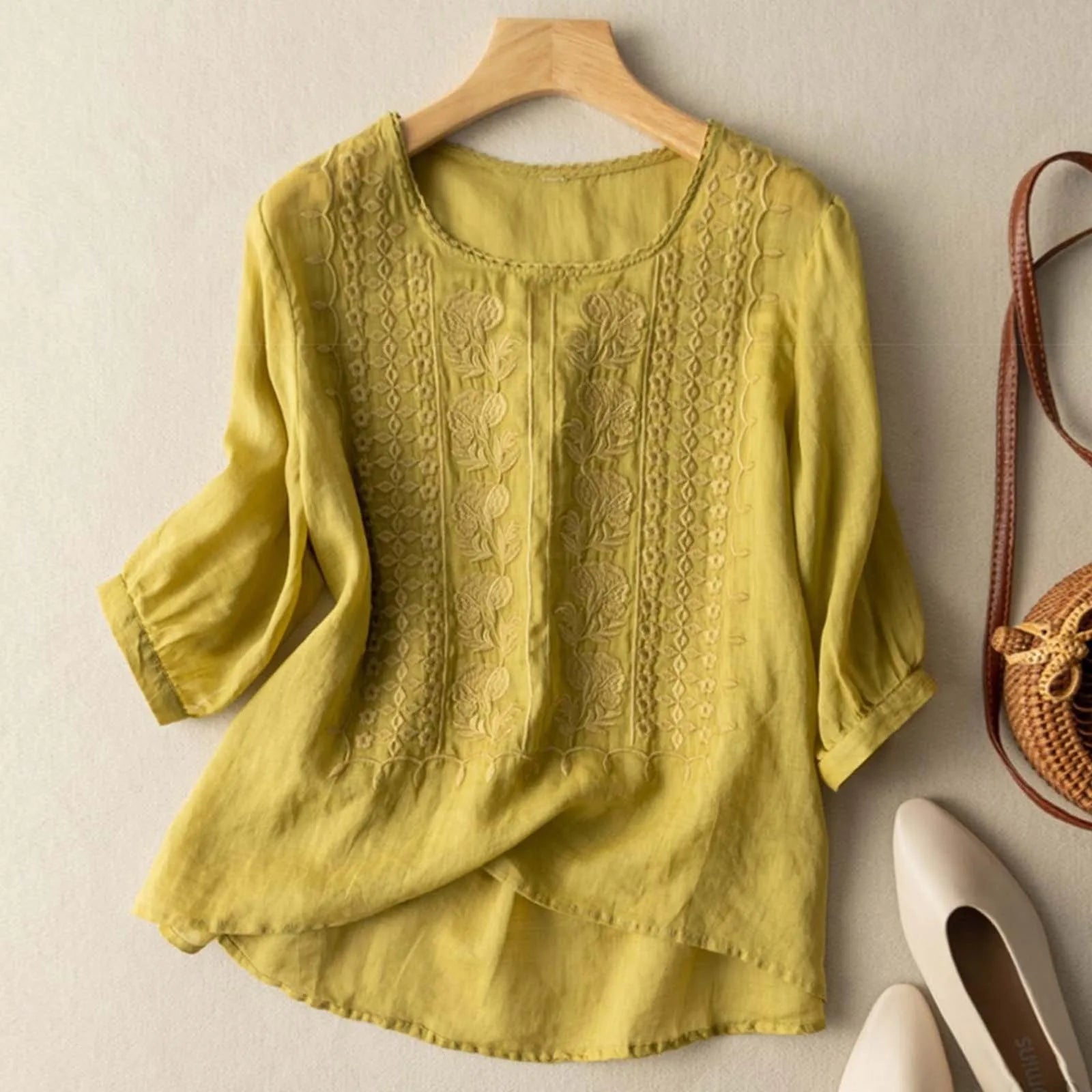 Beeckhoven™ | Zomerse Katoenen Damesblouse