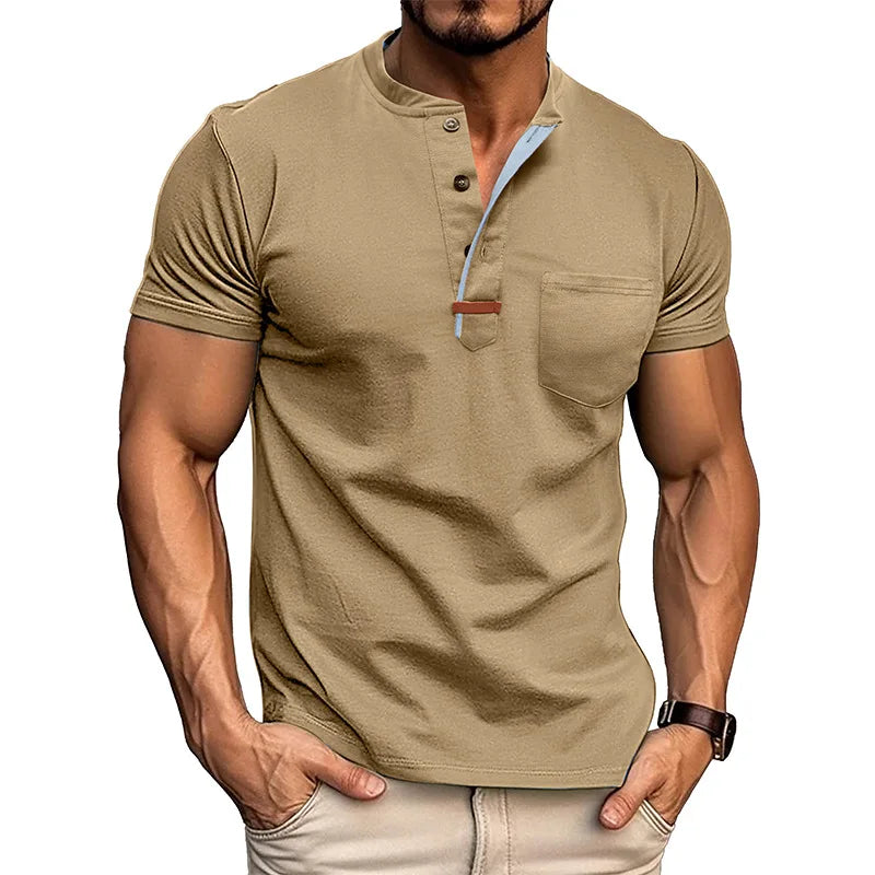 Beeckhoven™ | Klassiek Heren Shirt met Henley Kraag